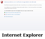 Aviso de seguridad Internet Explorer (Se abrirá en una nueva ventana)