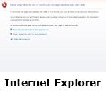 Aviso de seguridad Internet Explorer (Se abrir� en una nueva ventana)